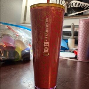 Starbucks Wicked Pink and Gold Tumbler